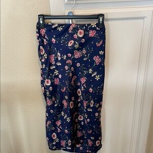 Floral Navy Skirt